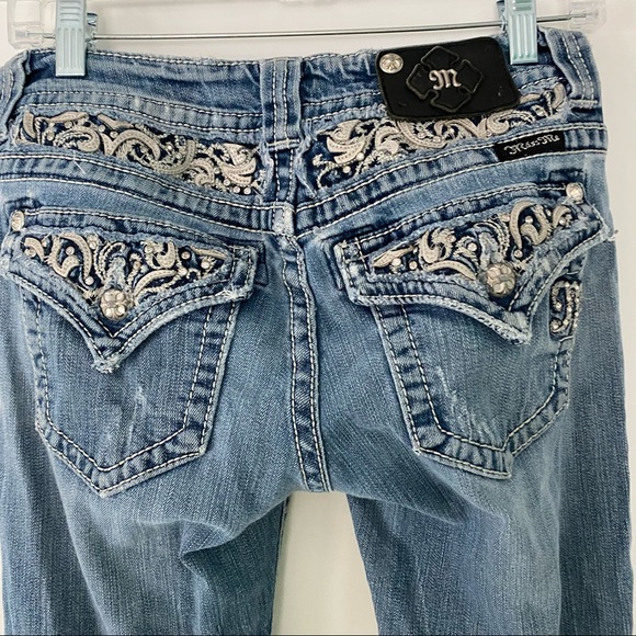 Miss me easy boot blinged out jeans style JE5002F67X - Picture 5 of 6